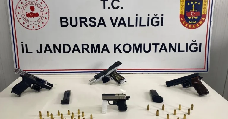 Bursa İnegöl’de ruhsatsız silah operasyonu