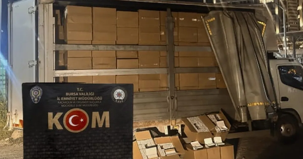 Bursa’da 3 milyon kaçak makaron ele geçirildi