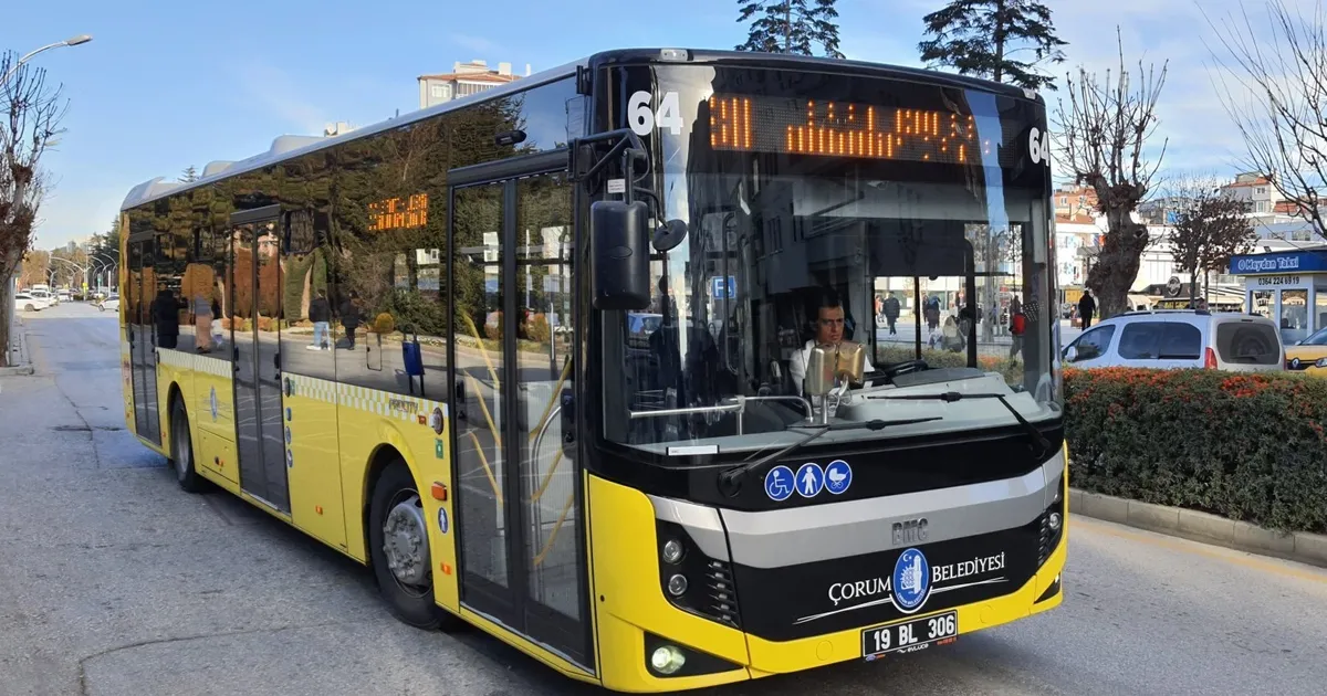 Çorum’da bayramda toplu taşıma ücretsiz