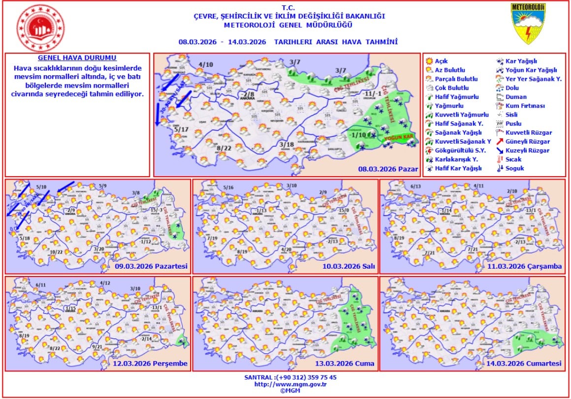 Meteoroloji’den Kar ve Soğuk Uyarısı